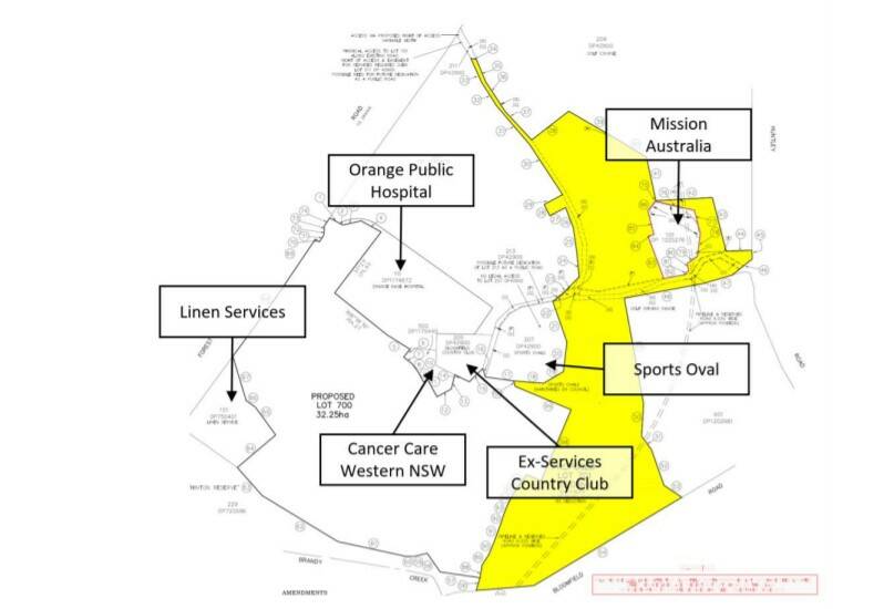 CHANGES: The area in yellow is proposed for rezoning at Bloomfield in this image from the DA.