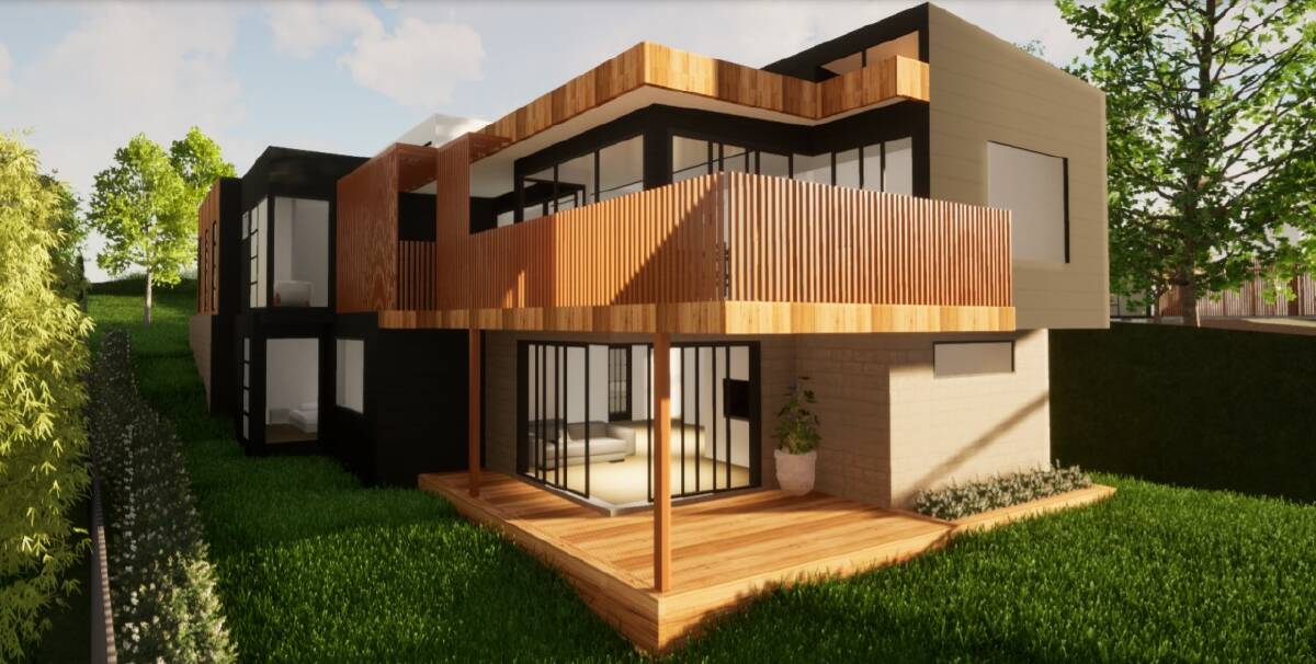 GRAND DESIGN: An impression of how the house will look in Green Lane according to an image in the development application.