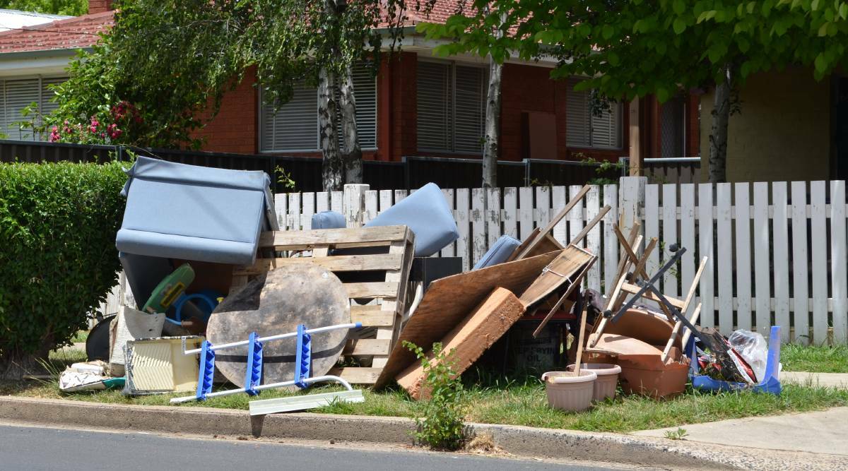 KERBSIDE: Council is asking residents to keep their rubbish in an orderly pile.