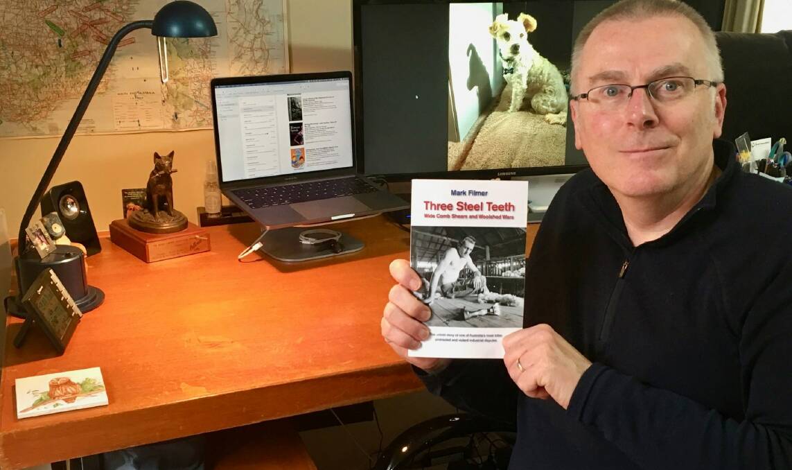 AUTHOR: Mark Filmer with his new book. Photo: Facebook