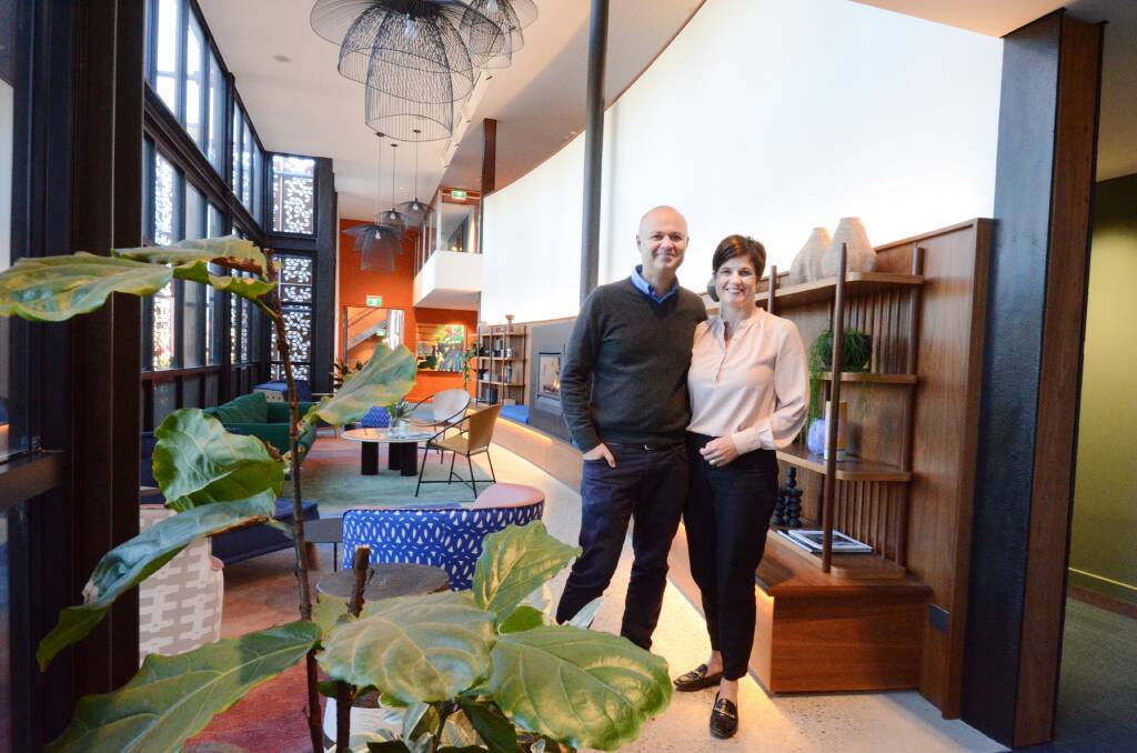 IMPROVING: Byng Street Boutique Hotel proprietors Thomas and Kristen Nock who have seen a significant upturn in accommodation demand. Photo: JUDE KEOGH