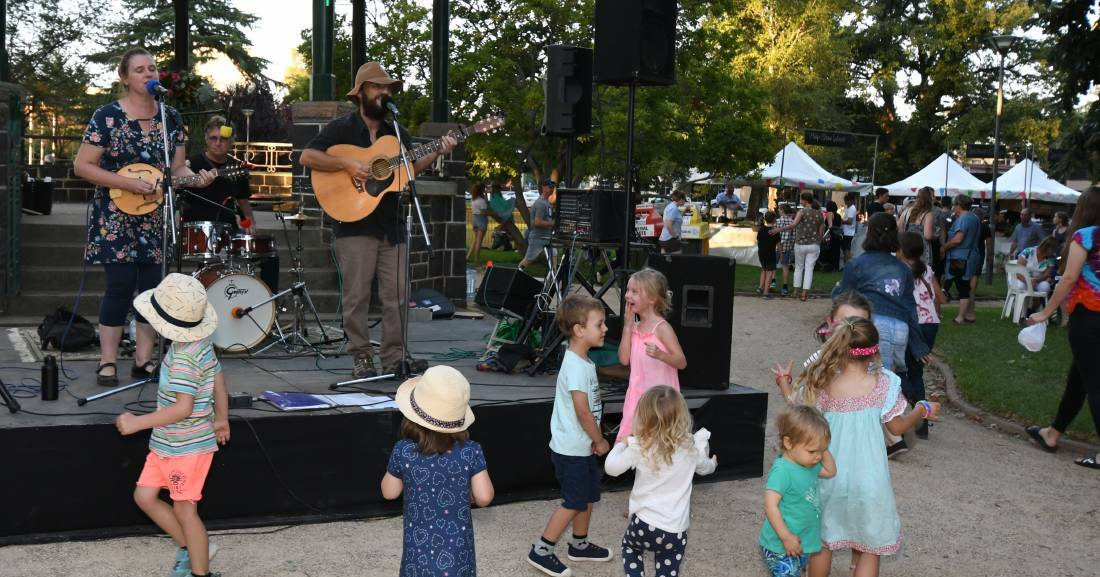 GET UP AND DANCE: Banjo Paterson festival night markets.