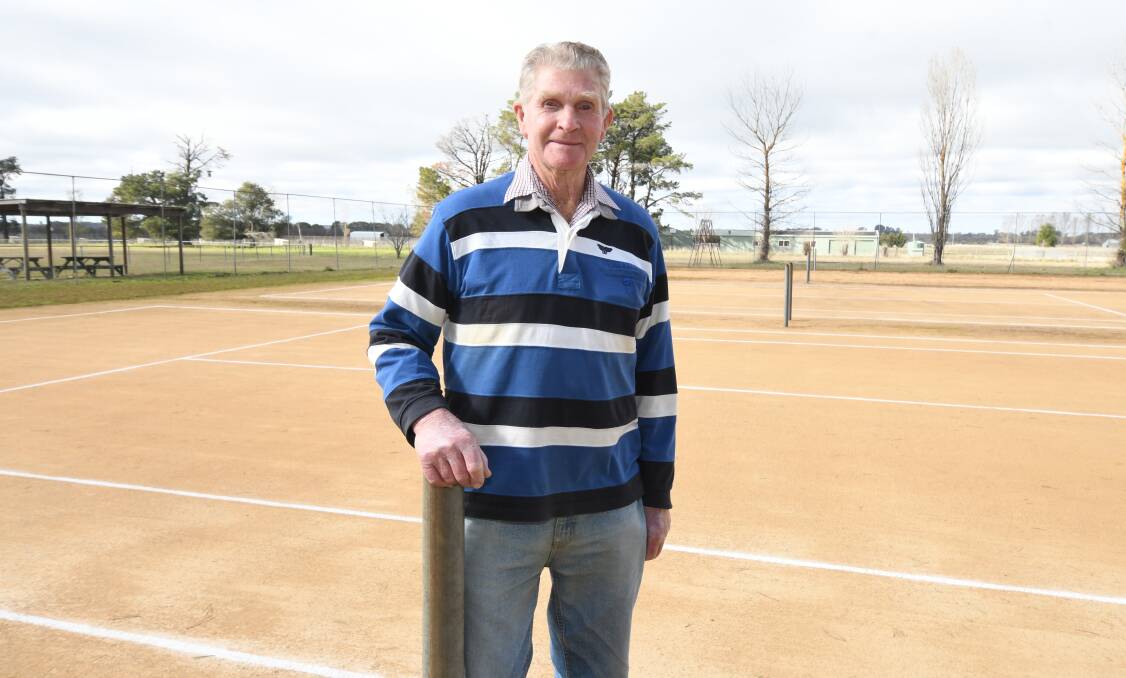 SPORTING: Roy Roweth has been nominated for a regional achievement award for his work at the Spring Hill tennis courts. Photo: JUDE KEOGH 
