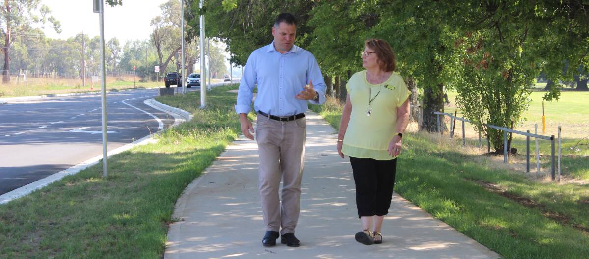 CONCERNED: Member for Orange Phil Donato with Orange Push for Palliative Care campaigner Tracy Wilkinson on Friday. Photo: Supplied
