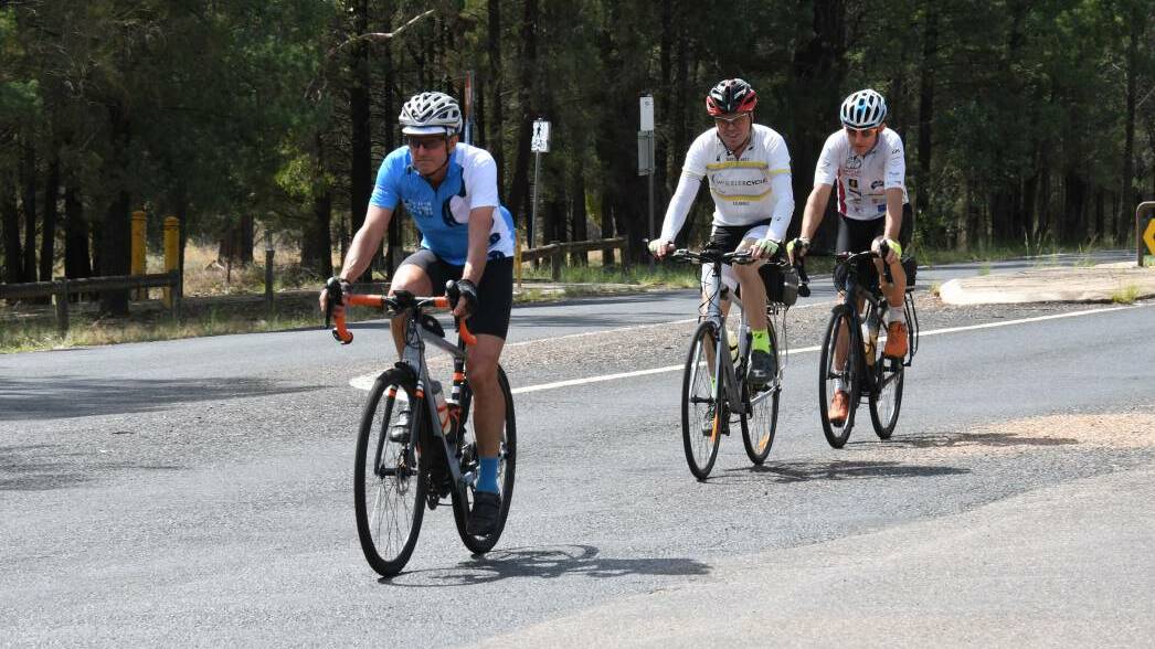 ON THE ROAD: Cyclists are aiming to raise funds for drought relief.