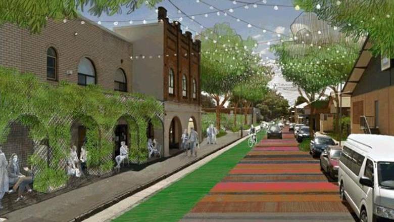RADICAL CHANGE: How McNamara Street could look under a Future City proposal.