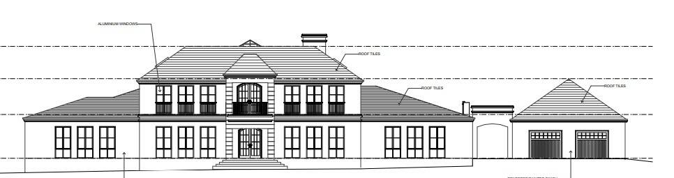 PLAN: This eight-bedroom house would be the grandest of three houses on the Forbes Road site. Photo: As shown in development application.
