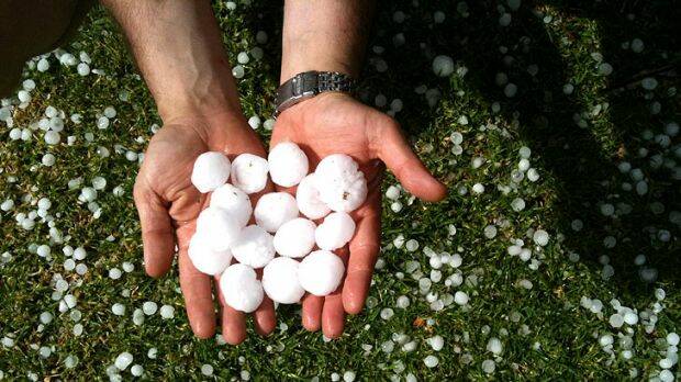 GOLF BALLS: When hail this size hits it's time to take cover and get your car out of danger. Orange is rated fourth in the state for hailstorms.