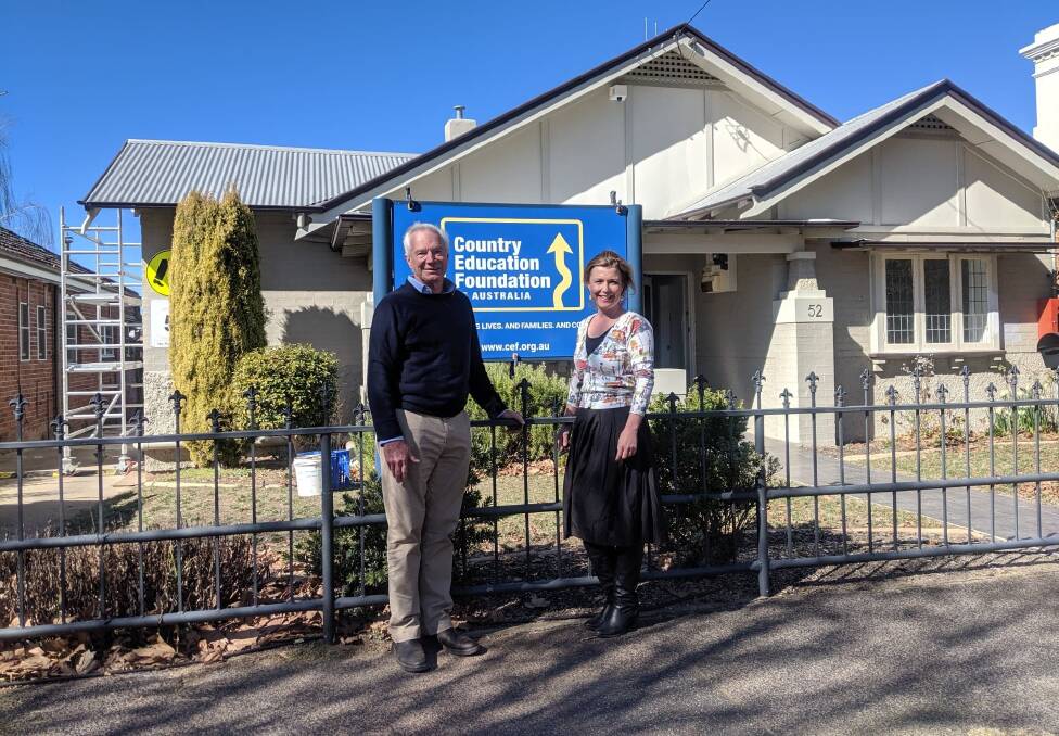 NEW HOME: CEF chairman Nick Burton Taylor with CEO Juliet Petersen. Photo: Supplied