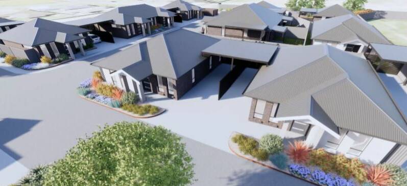 AERIAL: A view of proposed housing development. Photo: Supplied