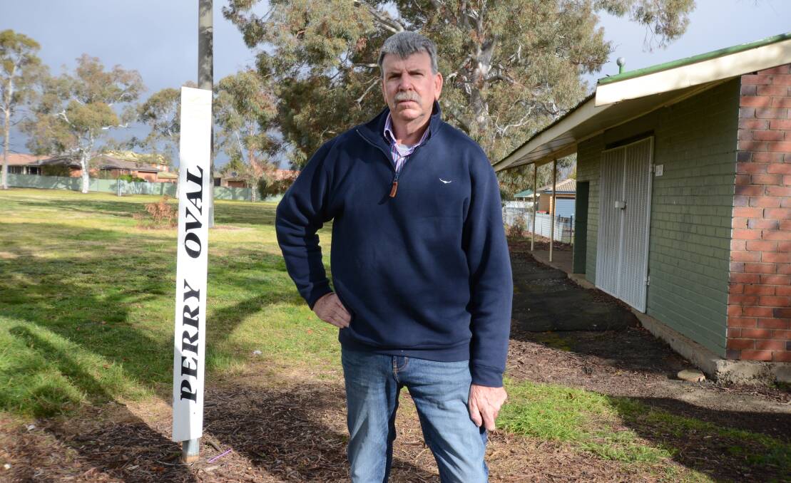 REVIVAL PLAN: Cr Glenn Taylor wants to see Perry Oval brought back to the standards of its heyday with teams regularly using the facilities. Photo: JUDE KEOGH