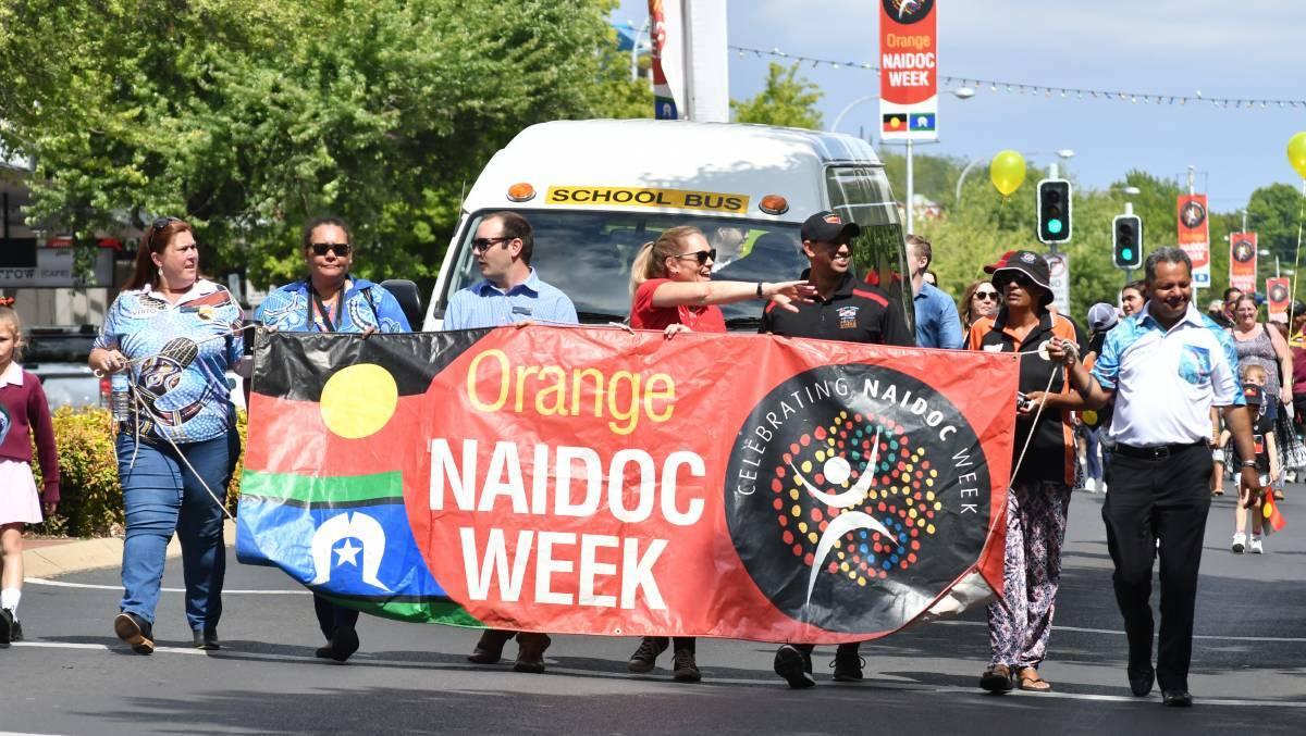 CELEBRATIONS: The Orange Naidoc Week march last year. Photo: JUDE KEOGH