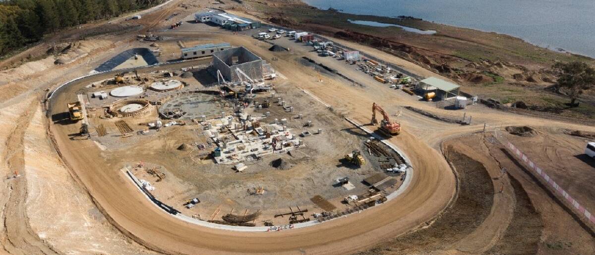 PROJECT: The molybdenum plant under construction at the Cadia Valley mine operations site south of Orange. Photo: Supplied