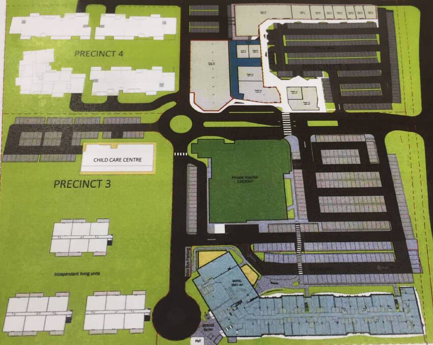 COMPLEX: Plans for the private hospital precincts.