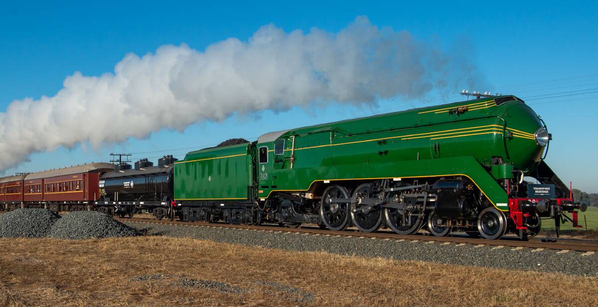 FULL STEAM AHEAD: Restored NSW locomotive 3801 has begun tourist trips around the state including the Central West. Photo: MARK JESSER