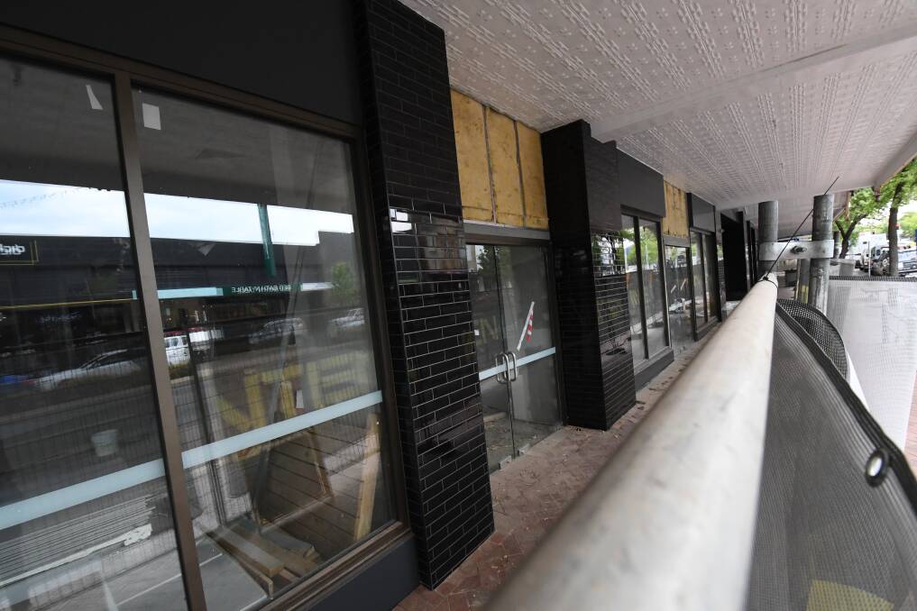 SNEAK PEAK: The shop frontages of the Orange City Centre due to open in a few weeks. Photo: JUDE KEOGH 