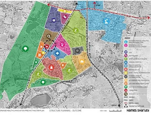 MASTERPLAN: Rezoning of the Bloomfield region for health, education, research, housing, retail and other uses.