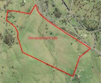 VENUE: The proposed site on farmland on the Mitchell Highway north-west of Orange.