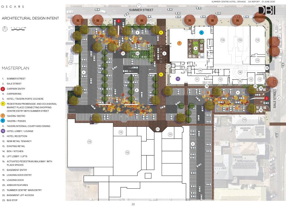 FUTURE: A masterplan of the hotel complex site. Photo: Supplied