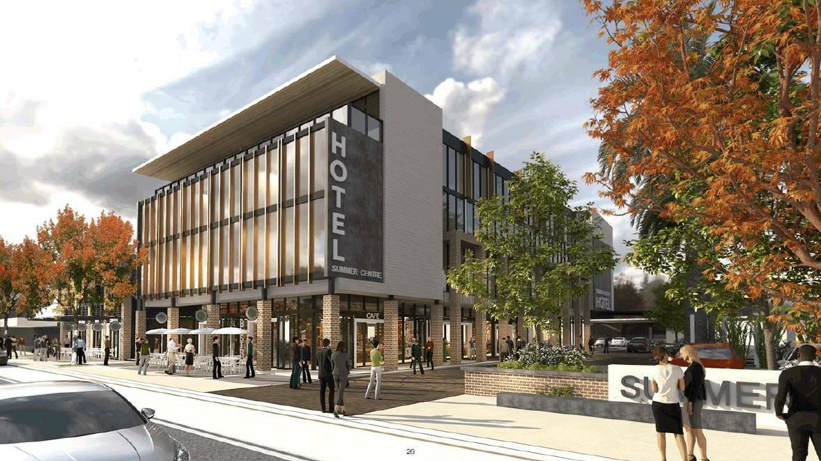 STRIKING: The new hotel planned for the top end of Summer Street. 