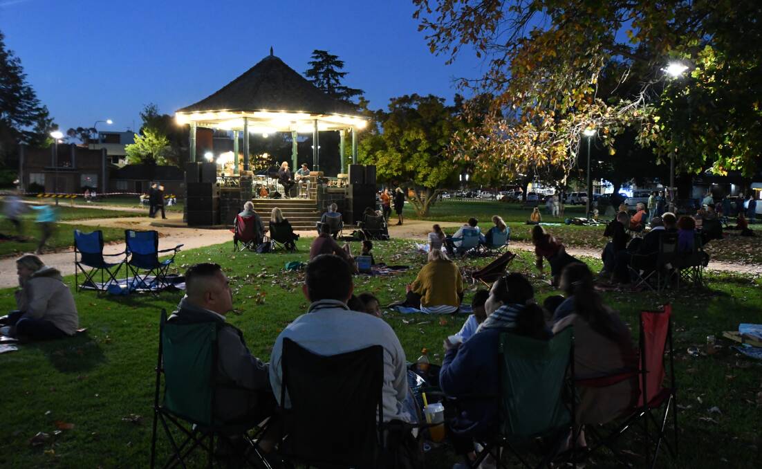 SUCCESS: Future Tunes nights attracted crowds to Robertson Park over summer and now they might move indoors. Photo: JUDE KEOGH