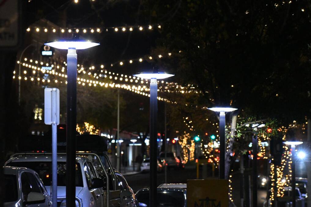 BRIGHT LIGHTS: LED lights in the Orange CBD are winning praise say councillors. Photo: JUDE KEOGH