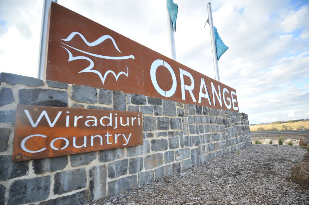 WELCOMING: Orange and Wiradjuri Country are on welcome signs to Orange but not on its postal address. Photo: CARLA FREEDMAN