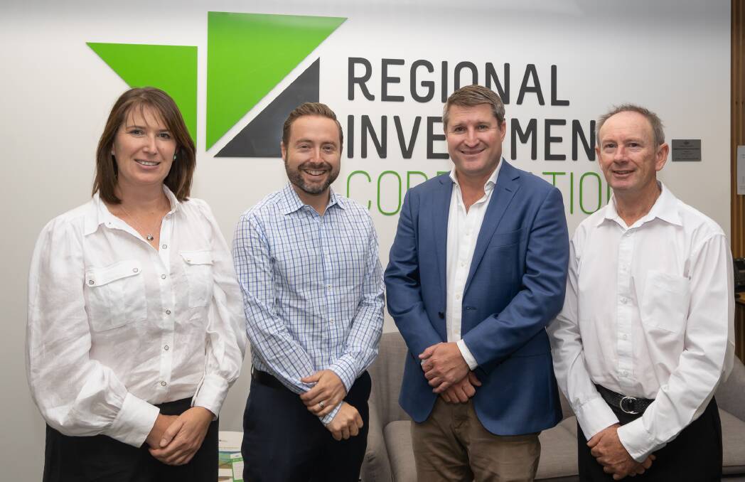 EXECUTIVES: Alli Gartrell, Chris Rawlins, Bruce King and Paul Dowler will head up the Orange-based Regional Investment Corporation. Photo: Supplied