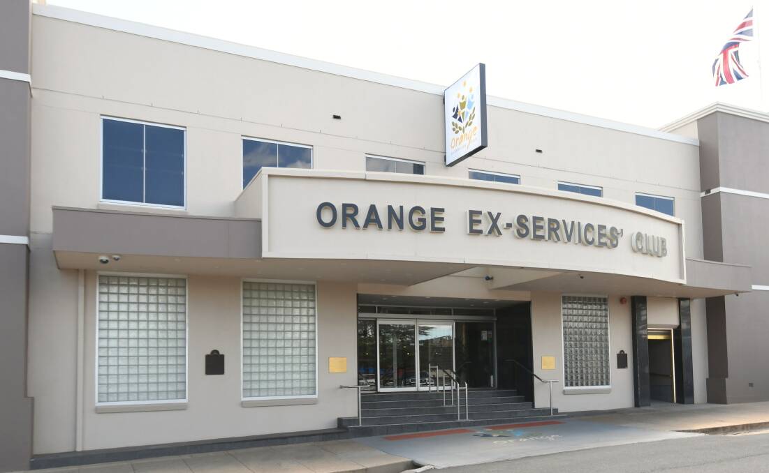 VENUE: The joint members' meeting will be held at the Orange Ex-Services' Club on Wednesday. Photo: CARLA FREEDMAN
