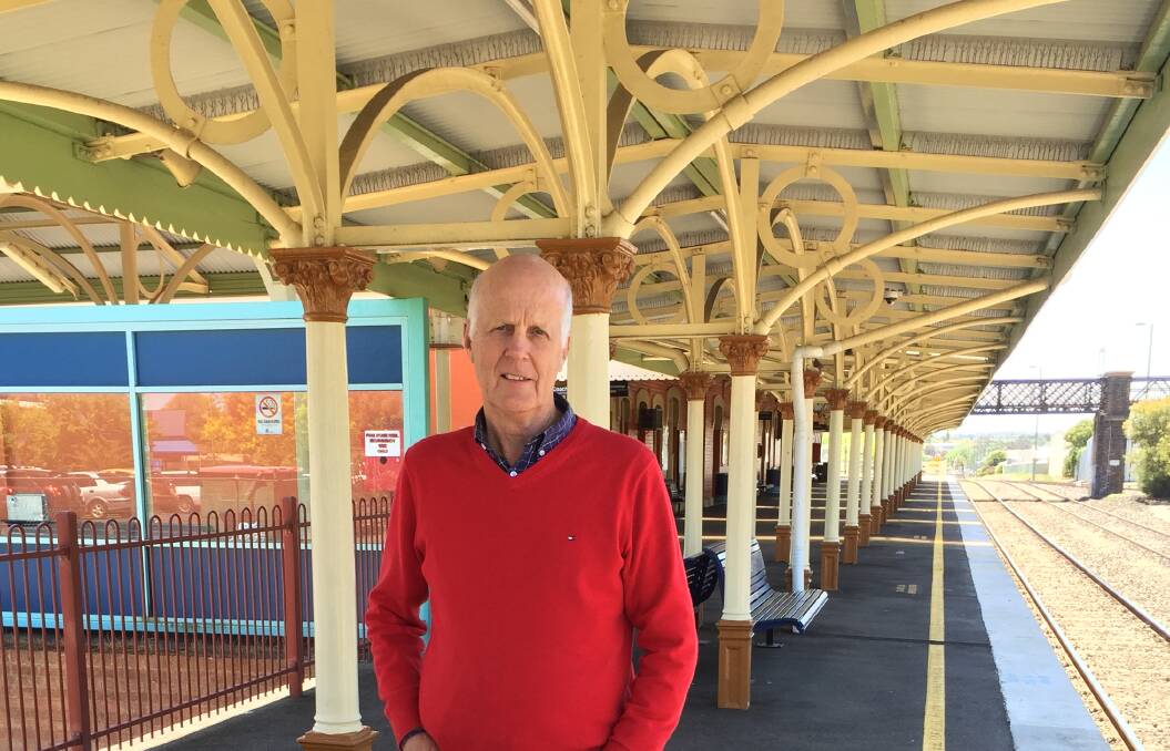ON TRACK: Orange Rail Action Group chairman Neil Jones is fighting for the Bullet train to come to Orange. Photo: DAVID FITZSIMONS