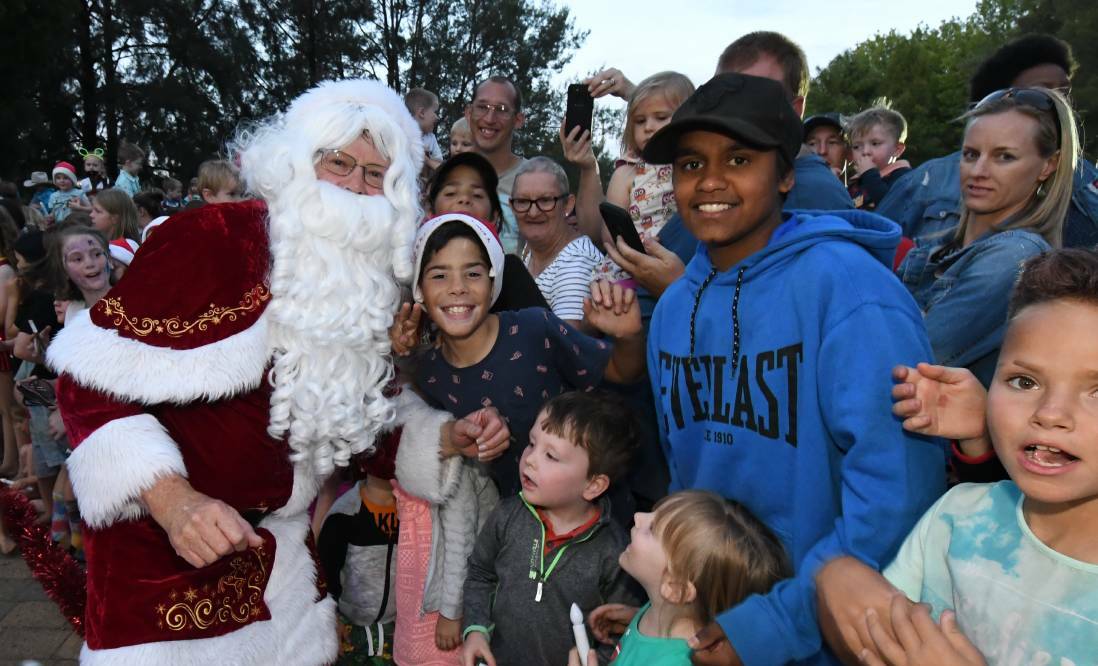 FESTIVE EVENT: Santa delighted youngsters in the crowd at last year's Carols event in Orange. Photo: JUDE KEOGH
