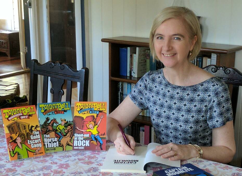 WRITE AWAY: Children's author Jane Smith has based her bushranging books in and around Orange after living in the Colour City in the 1990s. Photo: Supplied
