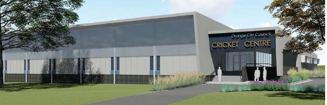 BECOMING REAL: An impression of how the new cricket centre at Wade Park will look from the street side.