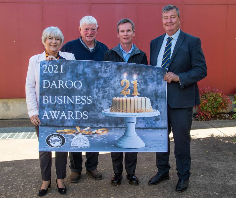 HAVE YOUR SAY: Cr Libby Oldham, Alf Cantrell, Wayne Sunderland and mayor Cr Kevin Beatty celebrate the 21st year of the awards.