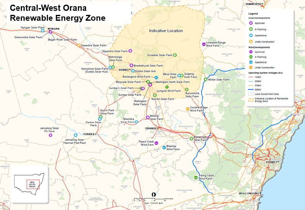 NETWORK: The Molong Road solar farm will be part of a growing number of renewable energy plants in the region, though outside the Central West-Orana zone.