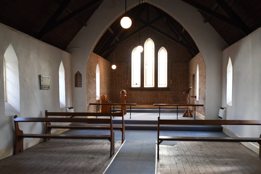 READY FOR CONVERSION: Inside the Lucknow church up for sale again. Photo: CARLA FREEDMAN