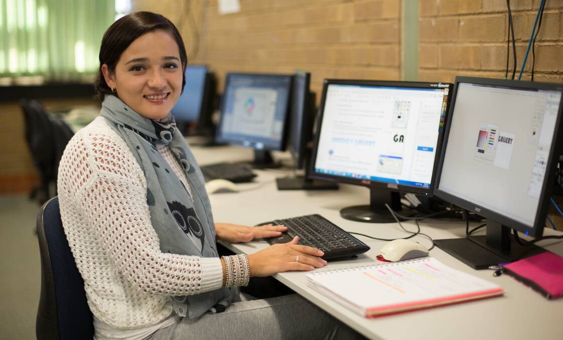IMPROVING SKILLS: Angelica Riano is currently undertaking an information technology course at TAFE NSW Orange. Photo: Supplied