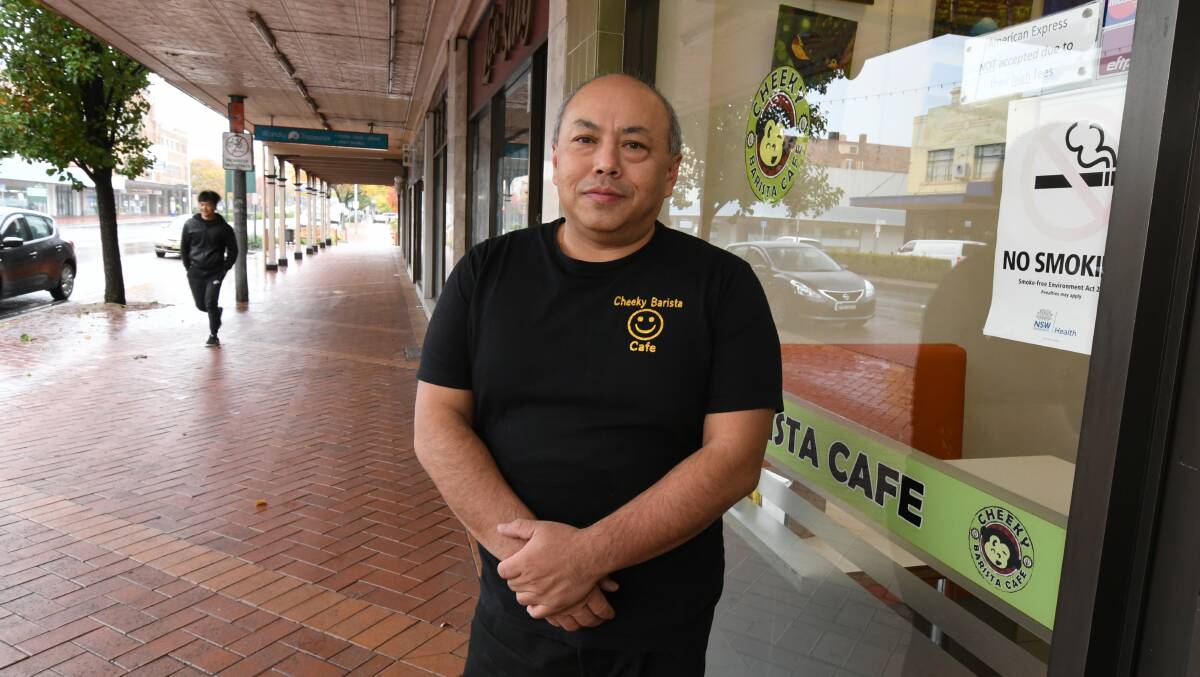 CHANGE IS NEEDED: Cheeky Barista Cafe owner Rodney Soo has called for expertise from out of town to revitalise the Orange CBD. Photo: JUDE KEOGH 05112jksoo2