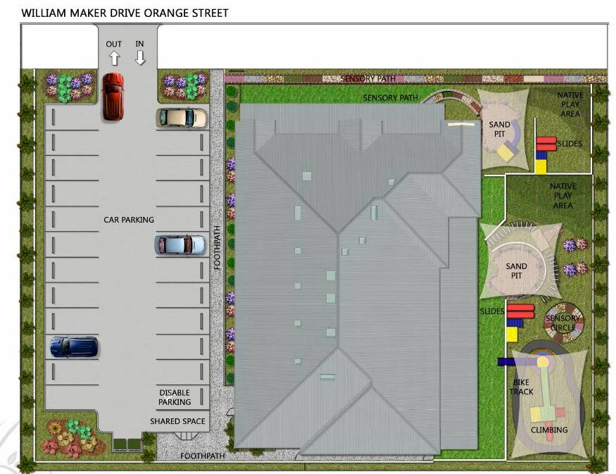 PLANS: Details of how the new child care on William Maker Drive would look. Photo: Supplied