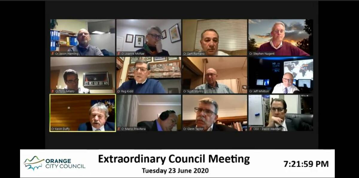 BUDGET: Councillors debate the city's finances via video link on Tuesday night.