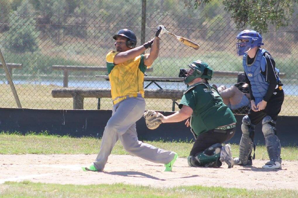 BIG HITS: Orange Raiders player Jason Gangaram lets fly during the club's first season in the Wallerawang competition and is among the players returning for 2017-18. Photo: Facebook
