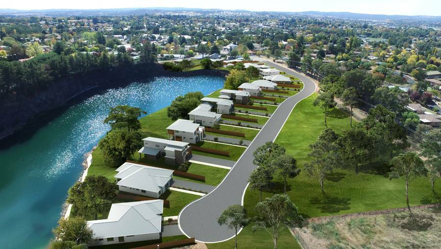GRAND PLAN: An impression of how the waterfront side of the lake will look. Photo: Supplied