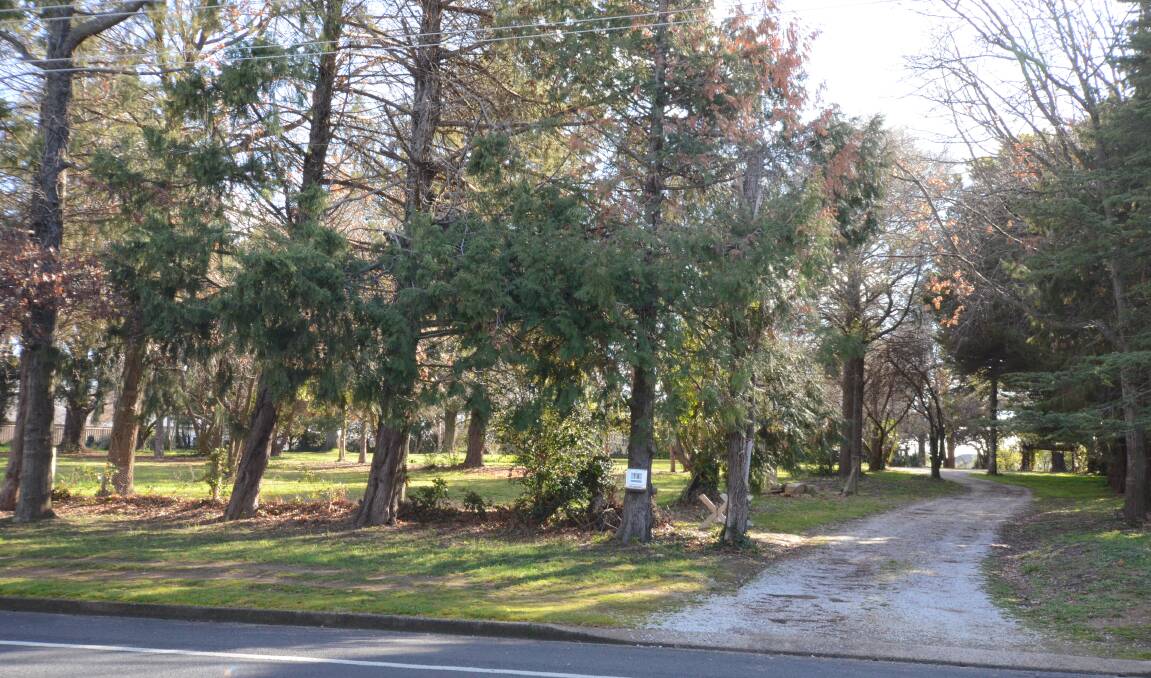 LEAFY: The property on Forbes Road where the housing development is proposed. Photo: JUDE KEOGH