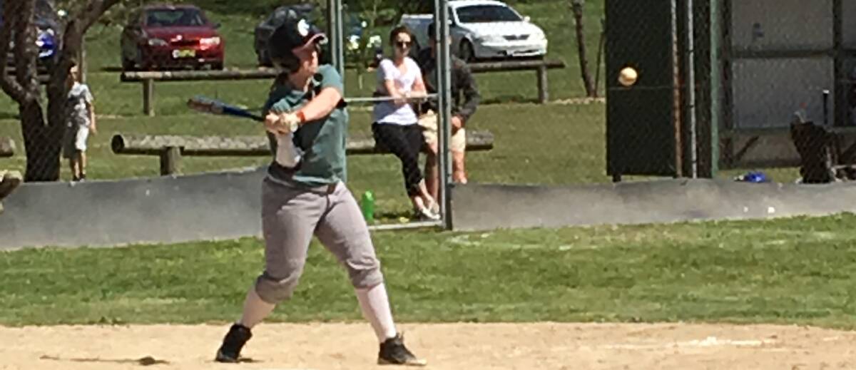 TEENAGE STAR: The youngest player in the team and also the catcher is 15-year-old Kathryn Cox who has previously played softball.