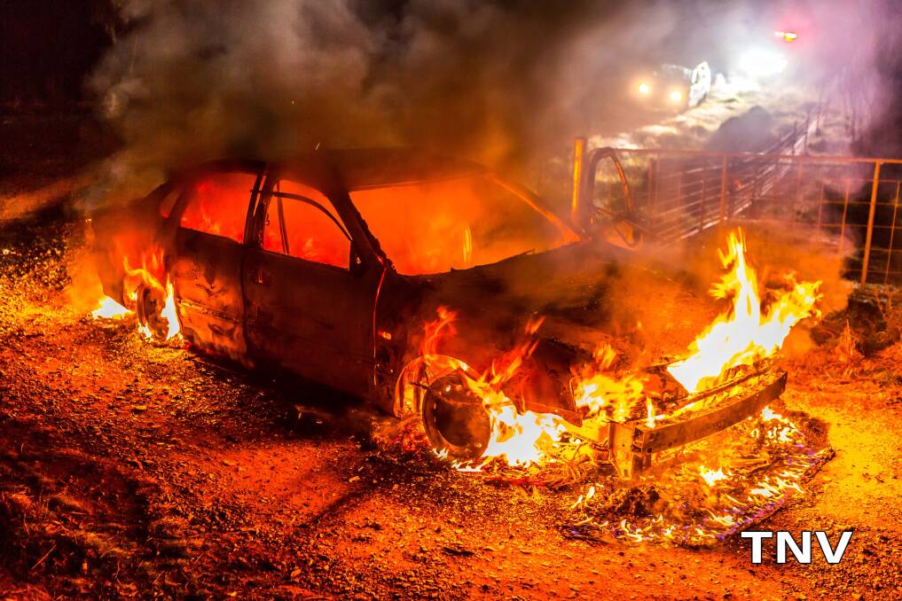 BURNING ISSUE: Car fires were still a hot topic in June. Photo: Supplied, Troy Pearson/TNV