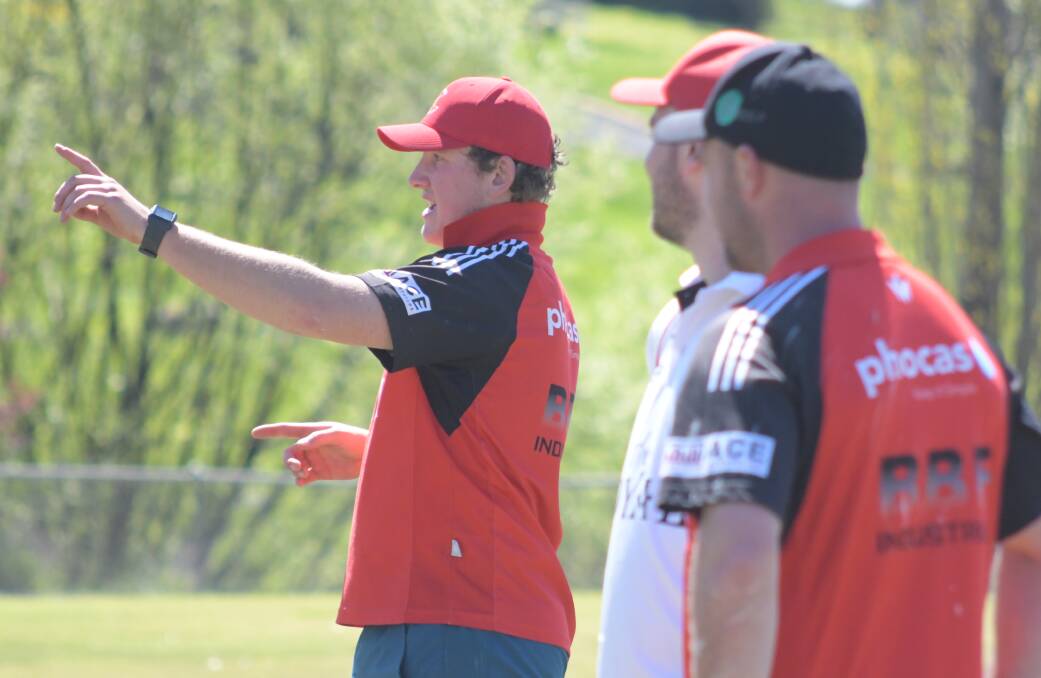 ADVICE: Centrals' vice-captain Fletcher Rose dishes out directions during one of the team's practice sessions. Photo: JUDE KEOGH
