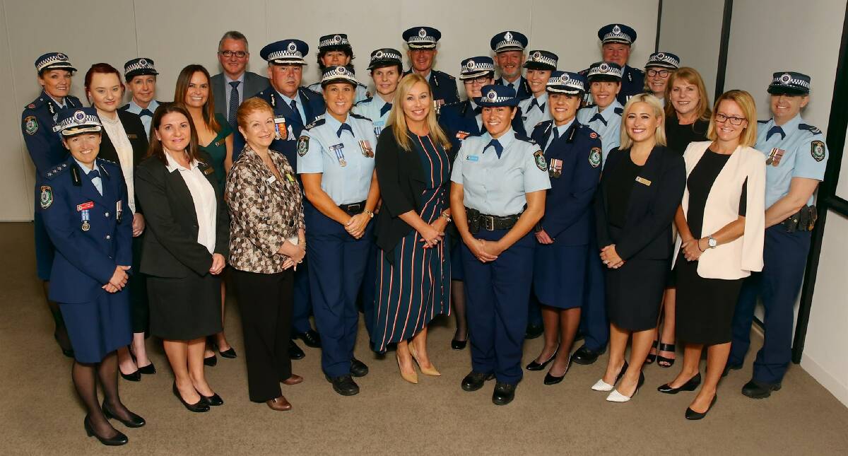 PROUD: Award winners and senior police at the ceremony. Photo: Supplied