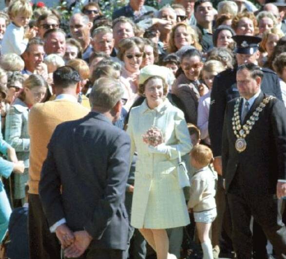 ROYAL VISIT: One of the biggest events in Orange's 175 years was the visit by the Queen and Prince Philip in 1970. Photo: Orange and District Historical Society. 