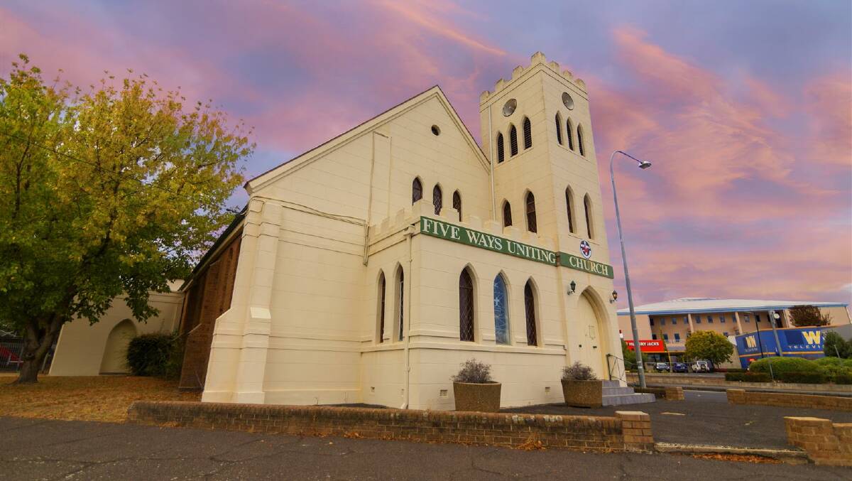 SUNSET: The Five Ways Uniting church has closed but a new use will dawn after the sale. Photo: Supplied