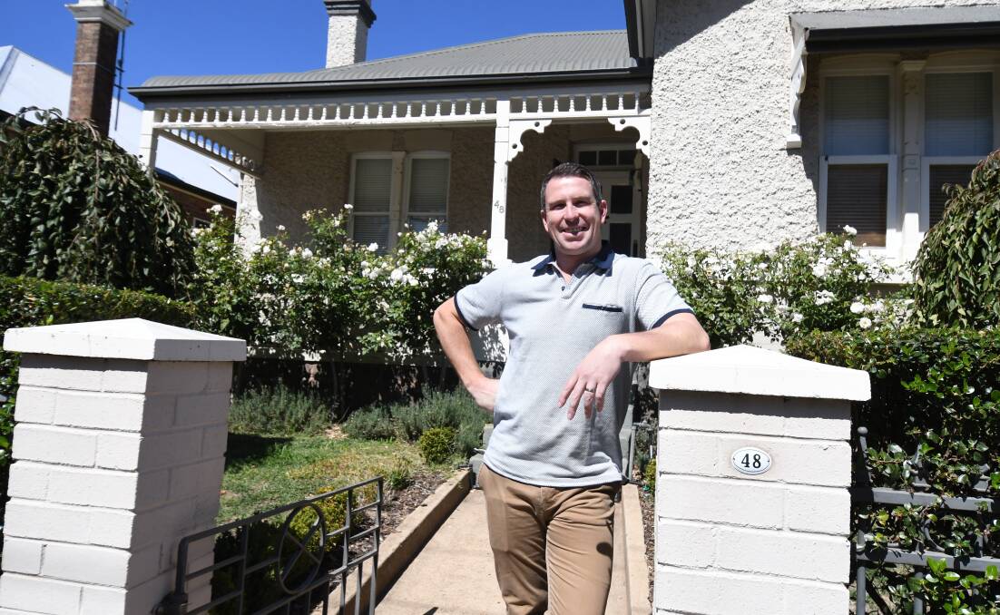 HOST: Tim Mortimer outside an Orange property he manages as an Airbnb accommodation offering. Photo: JUDE KEOGH